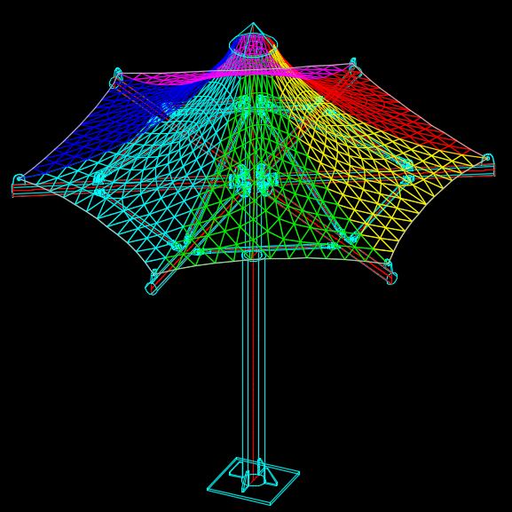 膜结构伞